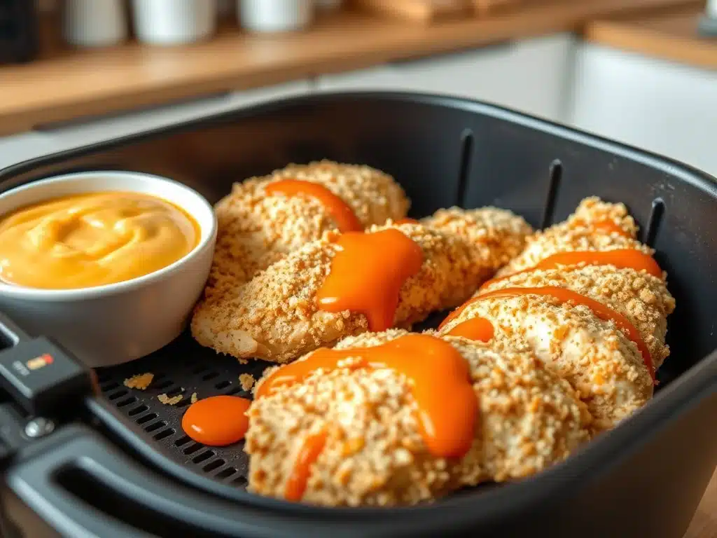 Keto Air Fryer Buffalo Chicken