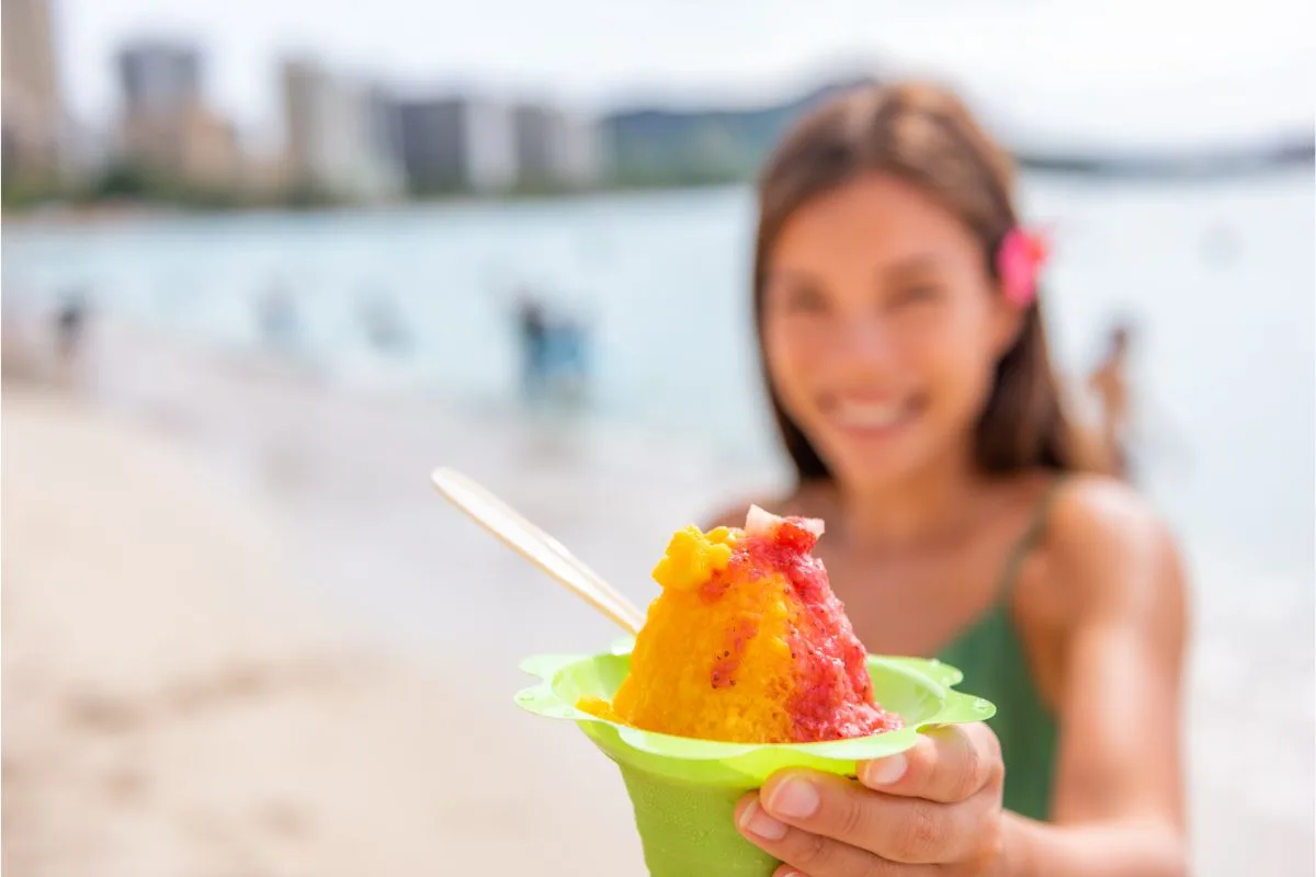 How To Make A Hawaiian Shaved Ice Cream With Homemade Fruit Flavored Syrup