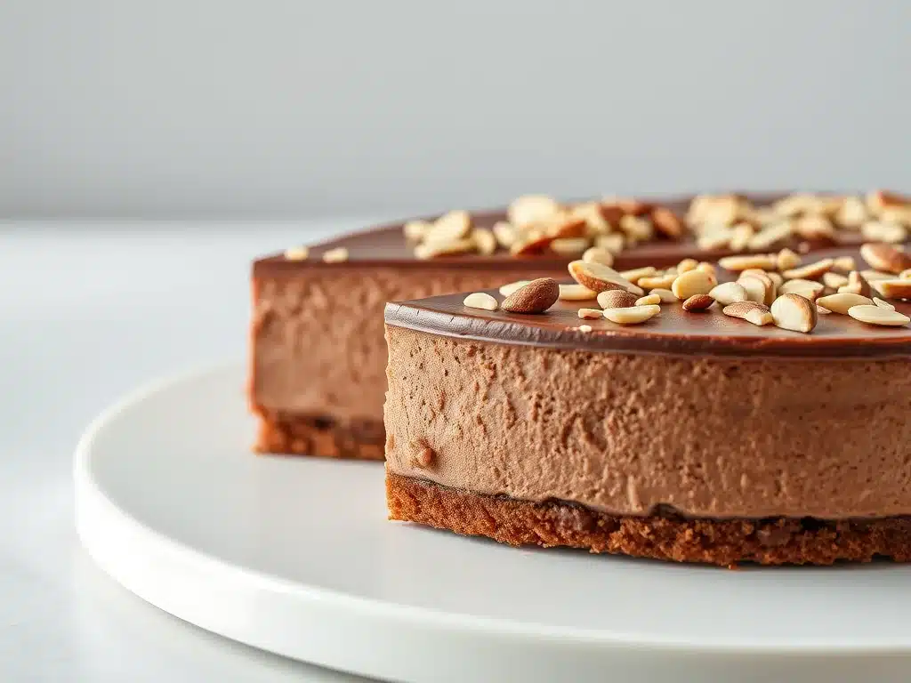 How To Make Almond Butter Greek Yogurt Cheesecake With Granola Crust 3 Creative Variations - Chocolate Almond Cheesecake