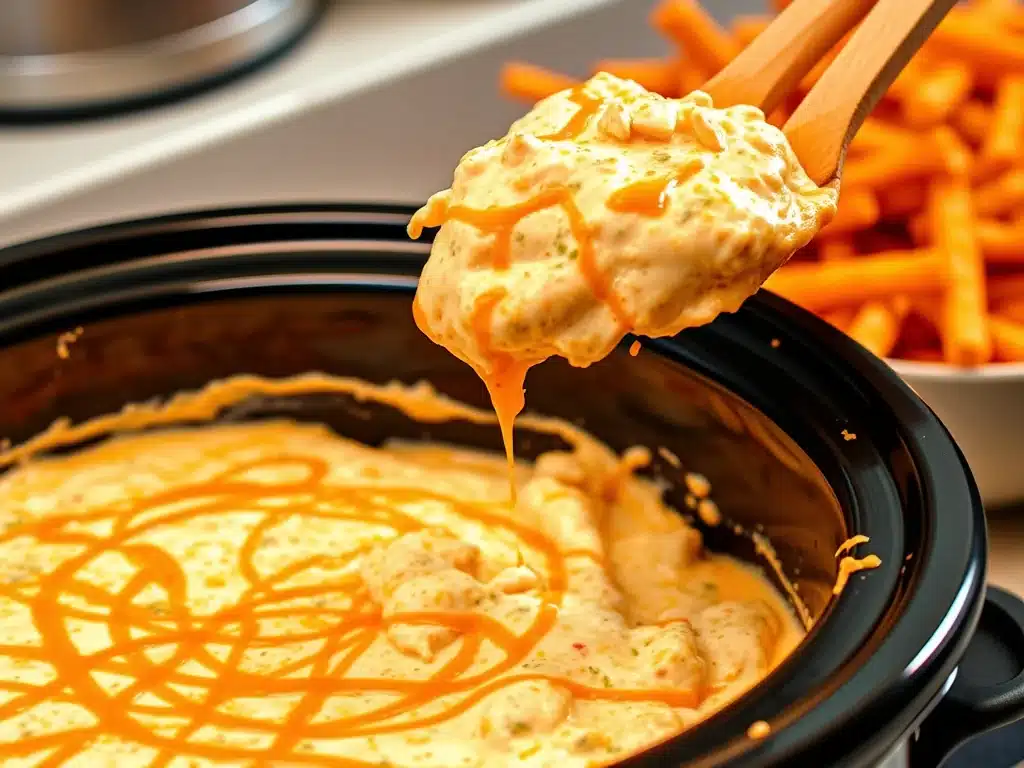 Keto Crockpot Recipes - Buffalo Chicken Dip