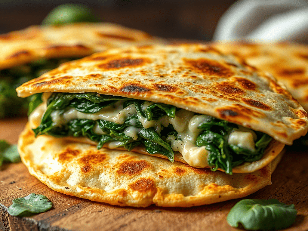 Frozen Spinach Recipes - Spinach and Cheese Quesadillas