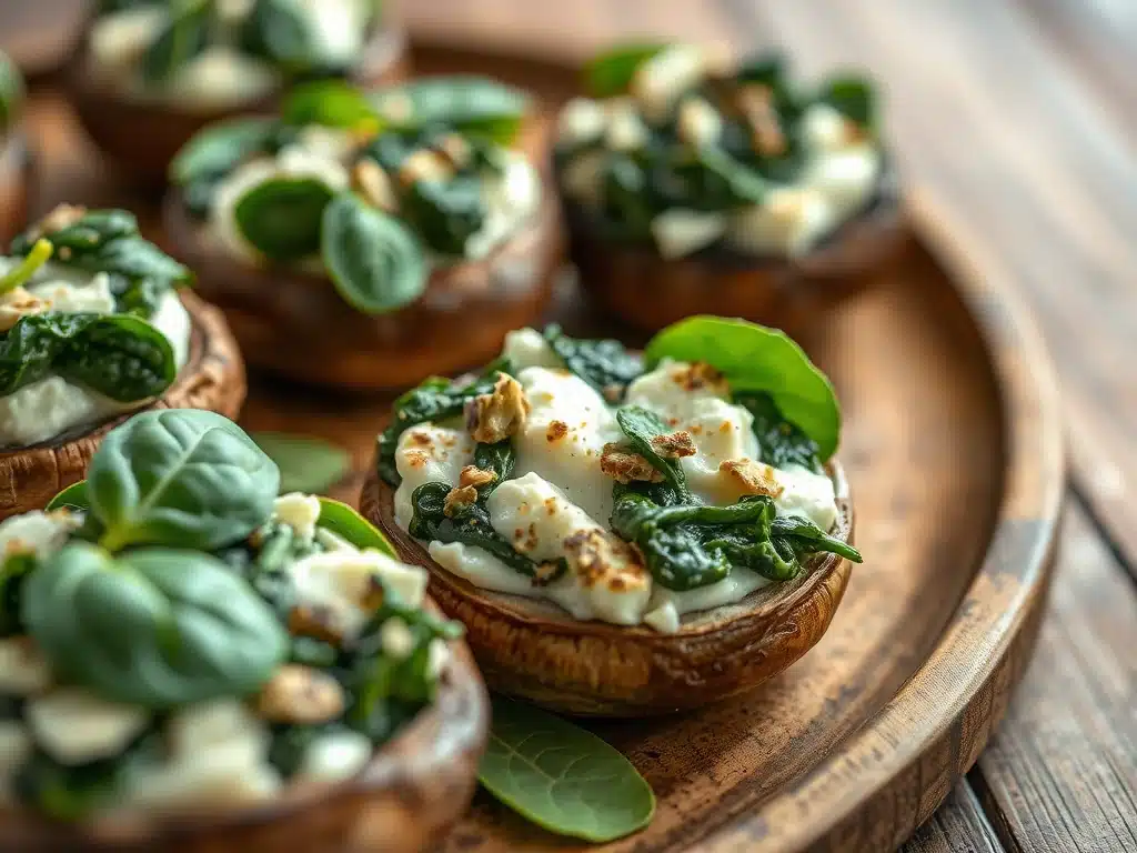 15 Best Frozen Spinach Recipes to Try Today 14 Frozen Spinach Recipes - Spinach and Goat Cheese Stuffed Portobello Mushrooms