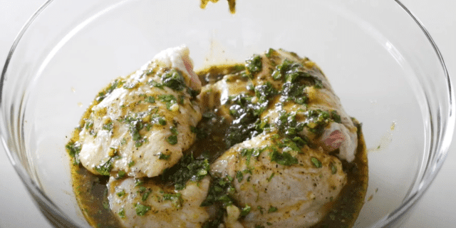 Preparing The Chicken for Galena Chicken Recipe