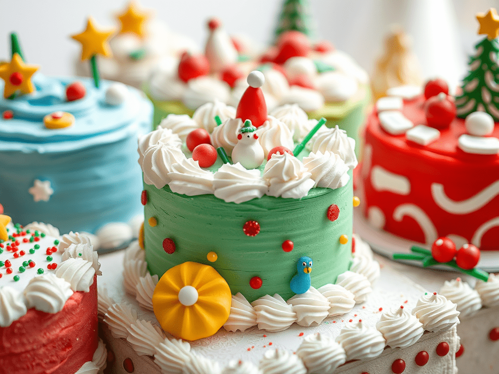 Creative and Fun Christmas Cakes with Whimsy