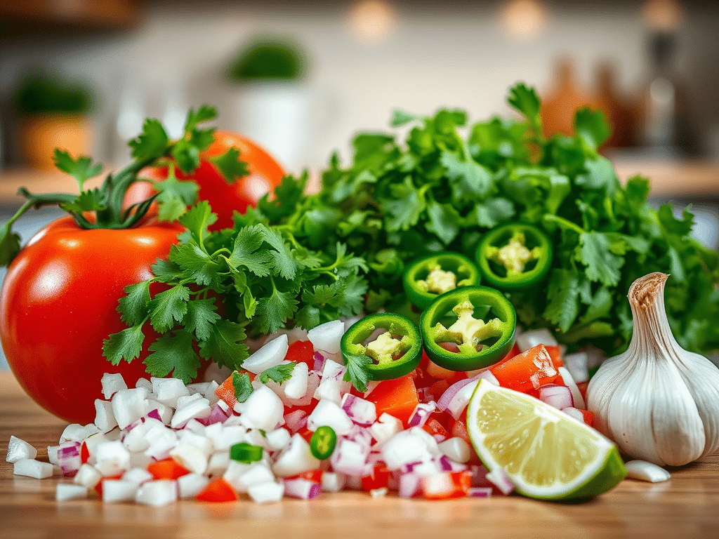 Salsa Fresca Ingredients Showcase