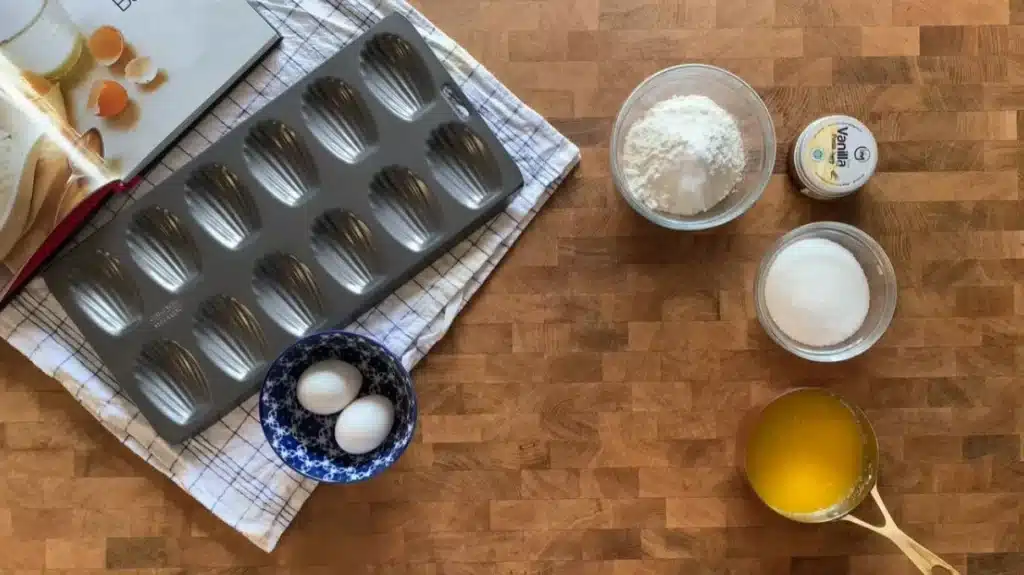 Madeline Cookies Recipe Using Cream – Soft & Buttery French Treat 2 Madeline cookies recipe ingredients