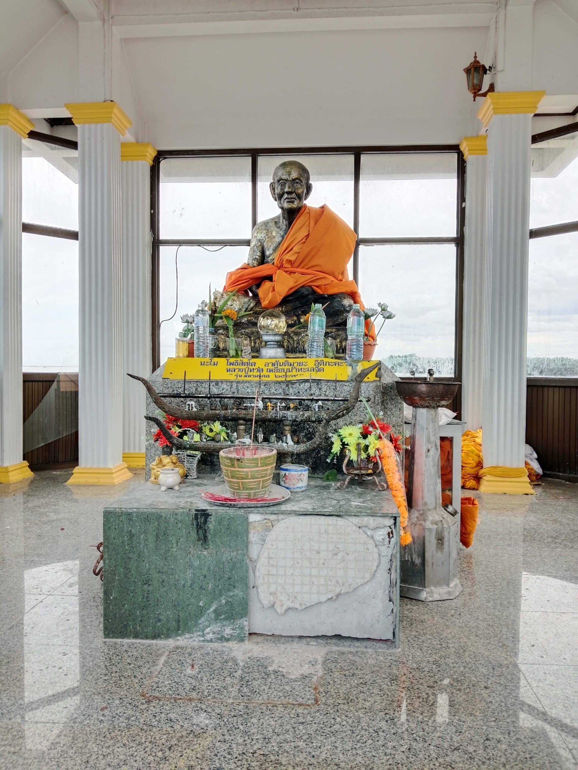 A small temple for fishermen located on the pier in Nakhon Si Thammarat.