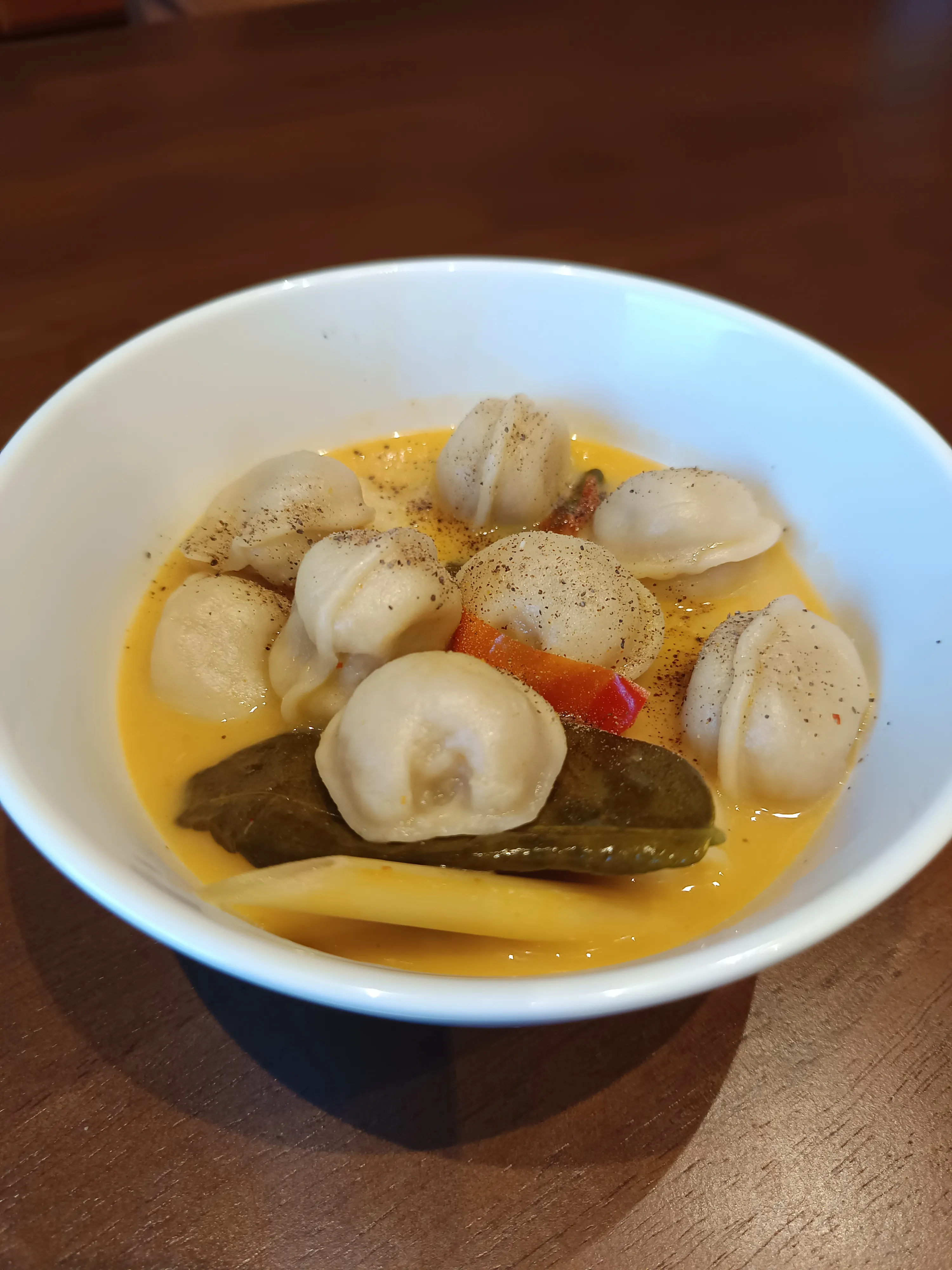 Natalia Mayerhoffer's Tom Yum Pelmeni fusion: Siberian dumplings in a spicy Thai galangal and lemongrass broth, Da Nang 2026.