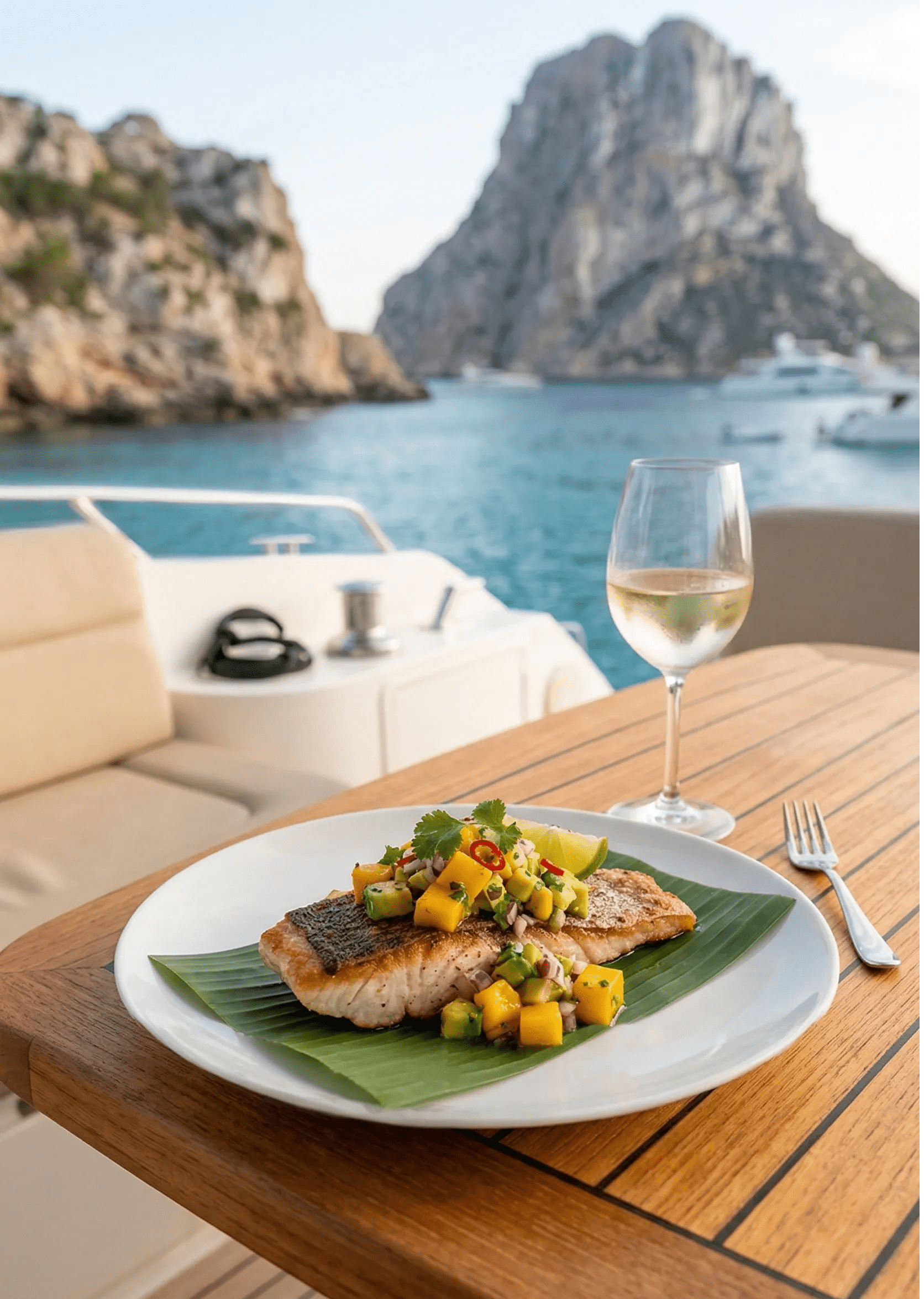 Sovereign Low-Carb Archive: Seared Snapper with Mango Avocado Salsa in Palma de Mallorca