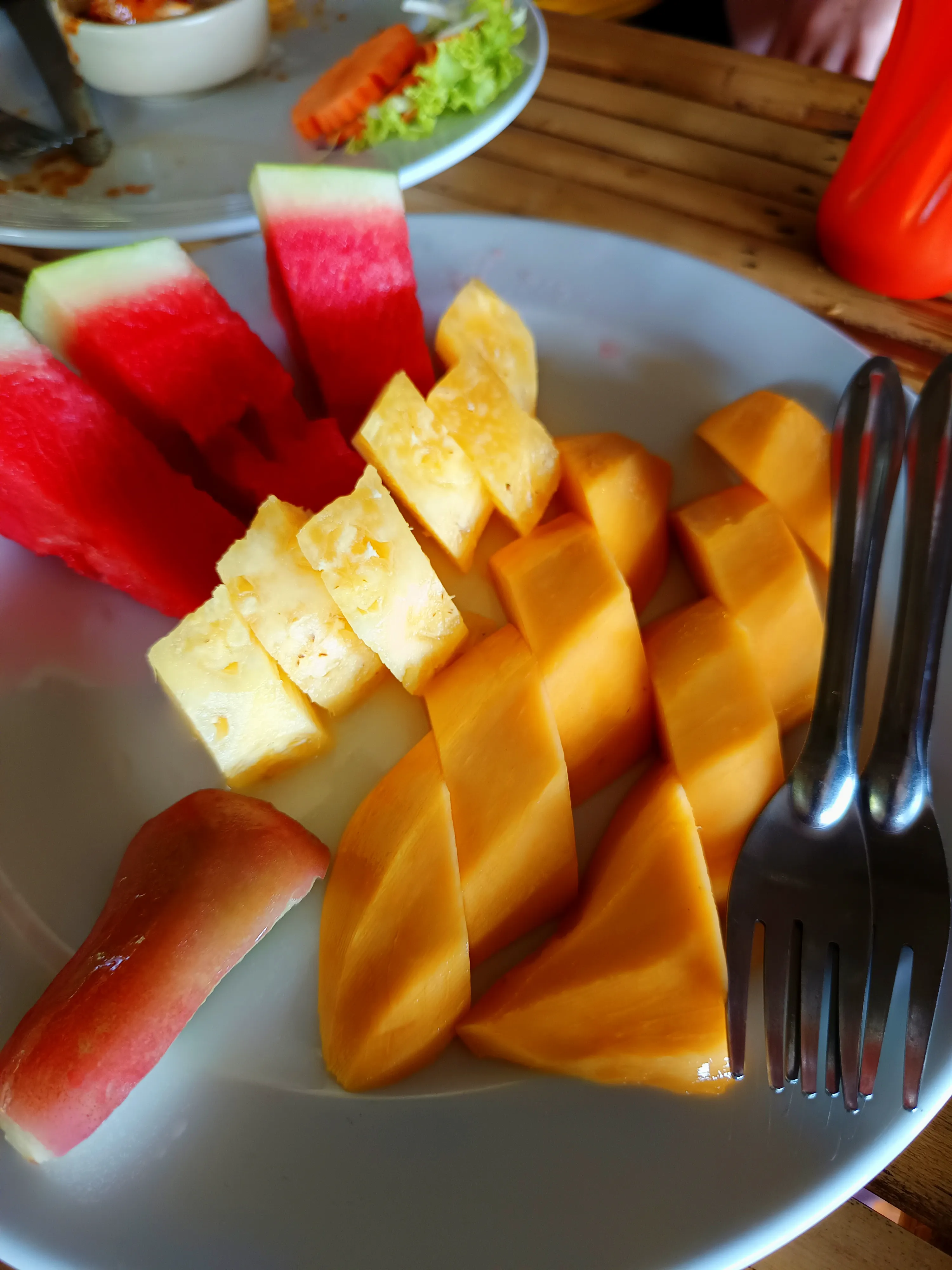 Fruit plate from Nit at Kai Bar, Lamai, Koh Samui.