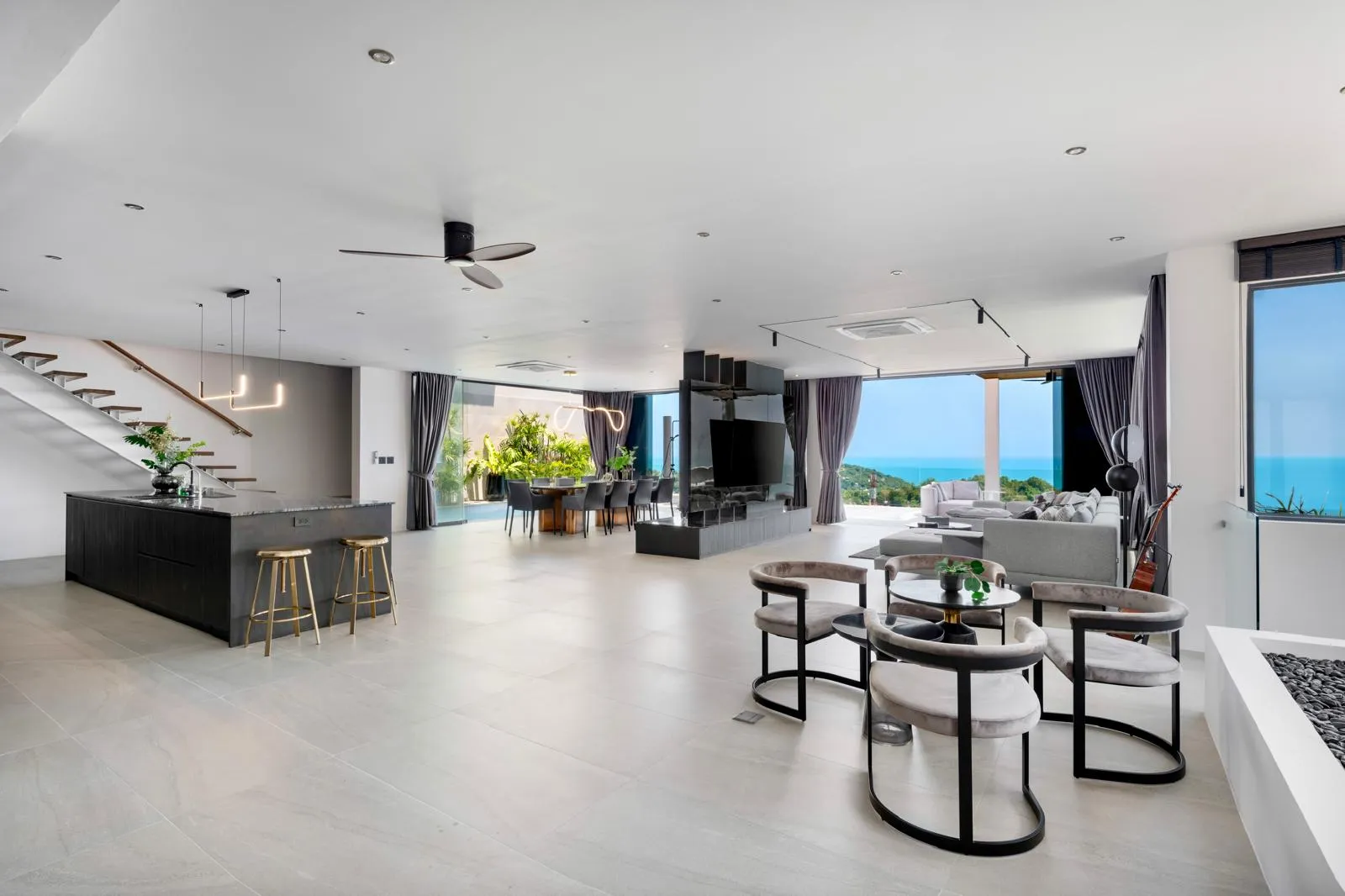 Interior of luxury villa on Koh Samui