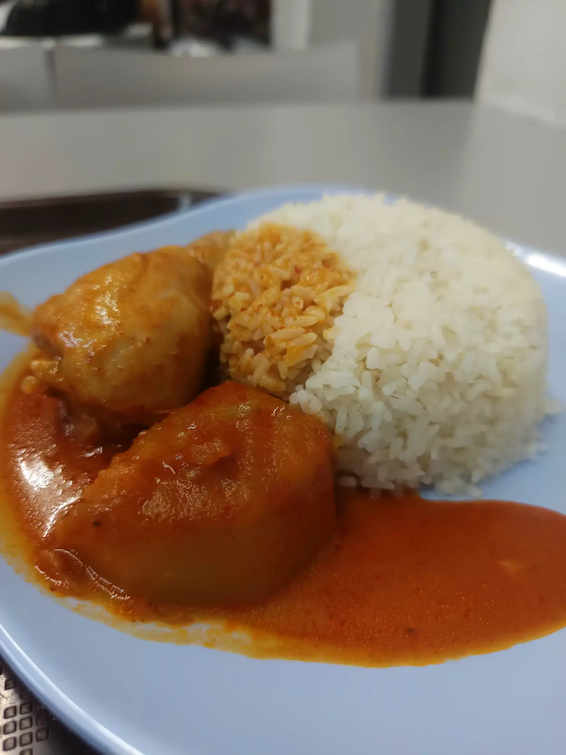 Massaman chicken curry served at Magic Food Point at Suvarnabhumi Airport