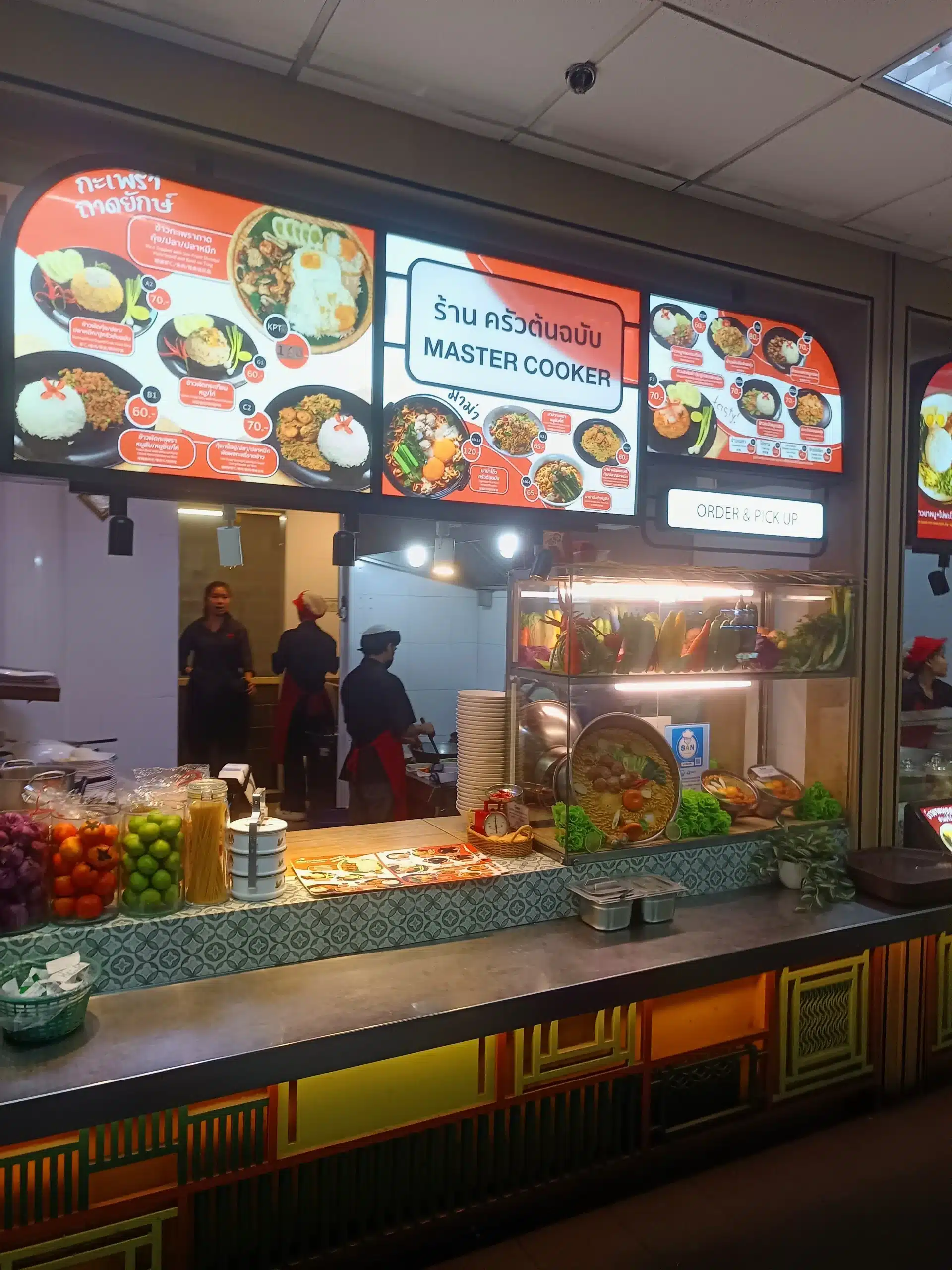 Master Cooker Thai-food stall inside Magic Food Point at Bangkok Suvarnabhumi Airport